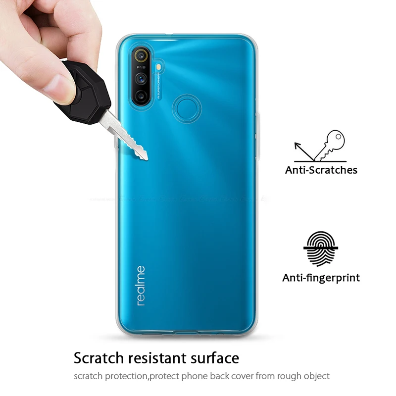 Oppo Realme Realme C3 Cover Transparent Back Cover Realme C3 Cover New For Oppo Realme C3 Case Shockproof Soft  Silicone TPU Back