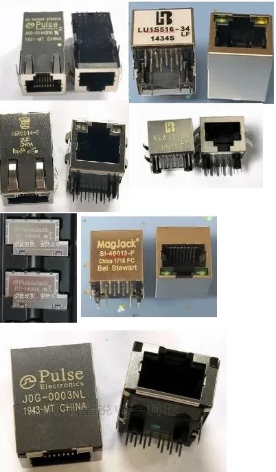 1PCS RJ45 Network port connector    JK0-0144BNL    6605814-6     J0G-0003NL   LU1S516-34LF     SI-46013-F     JTZ-1405HL