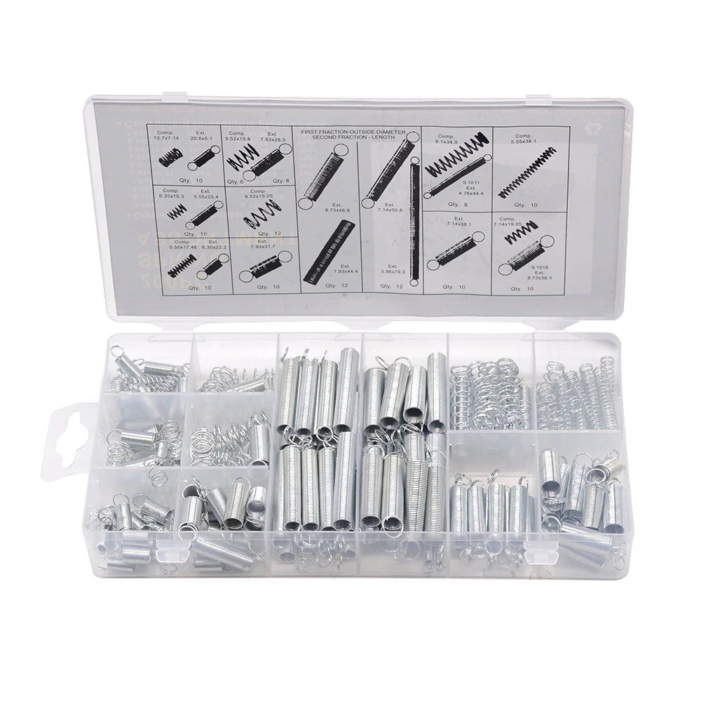 200PCS/set hardware Tension spring compression spring set in box 20 Size Springs Assortment