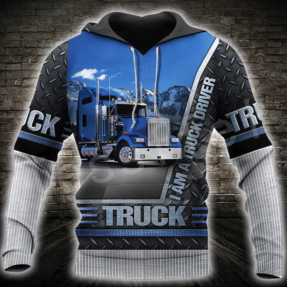 Tessffel Truck Trucker Driver Pullover Tracksuit NewFashion Crewneck Casual MenWomen 3Dprint Sweatshirts/Hoodies/Zip/jacket A-10