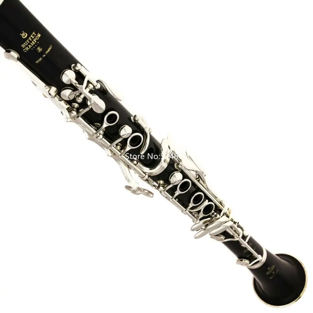 Buffet Crampon R13 Bb Clarinet 17 keys Bakelite or Ebony Wood Body  Sliver Plated Keys Musical instrument Professional With Case