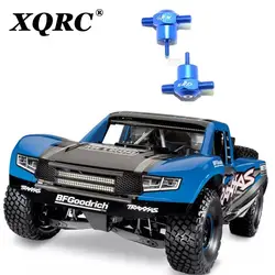 Xqrcアルミニウム合金スペアタイヤロックセットナットツールtraxxas 1/7無制限砂漠racerudrアップグレードパーツ