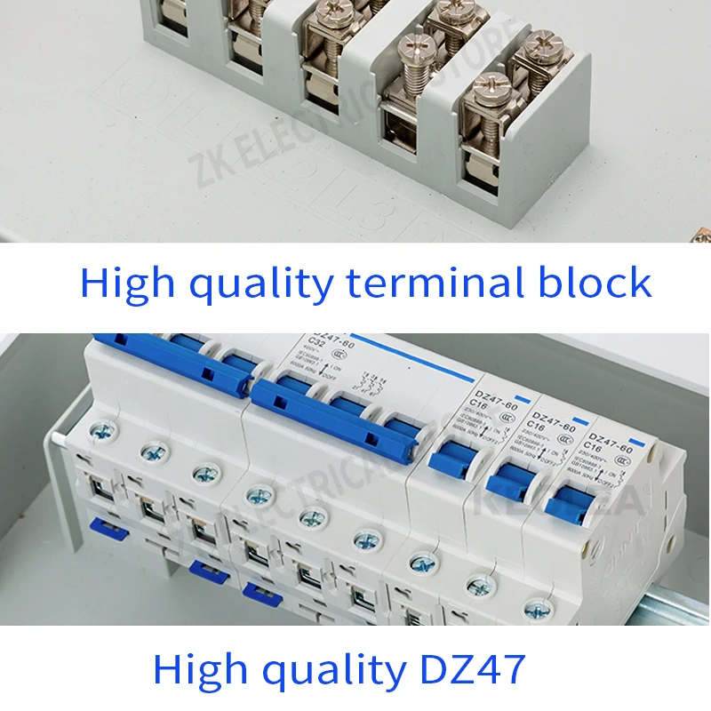 Industrial socket box Plastic insulated switch box 220V380V site portable outdoor rainwater distribution box combination