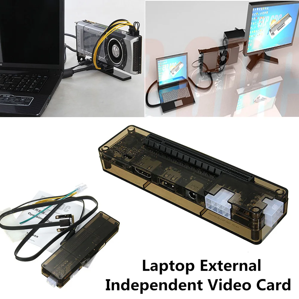 Drop Shipping Hot Sale Mini PCI E V8 0 EXP Laptop External Independent Video Card Dock for Beast