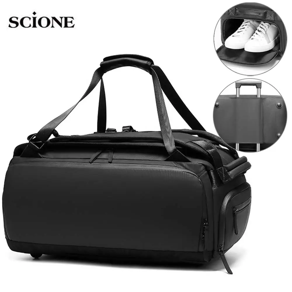 42L Men Travel Bag Luggage Gym Bags Multi-funcation Fitness Dry Wet Shoulder Bag Outdoor Handbags Backpack Tourist Duffel XA243A