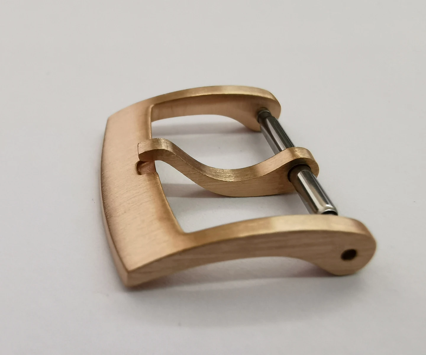 Cronos Solid Bronze CuSn Tongue Buckle  Watch Parts Fully Brushed 18 20 22 mm 2.0 with Spring B