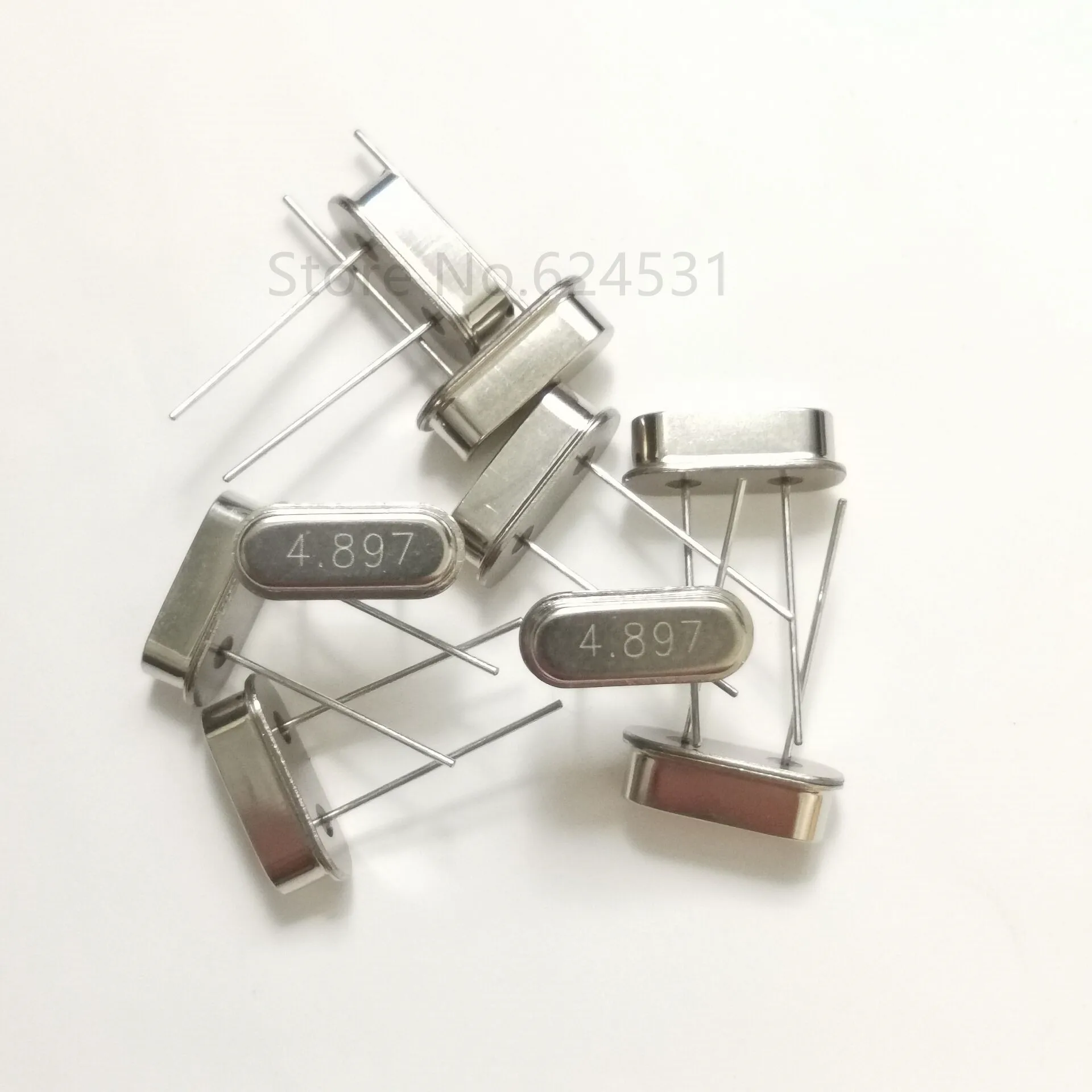 10pcs Crystal 4.897MHZ inline two feet HC-49S passive crystal resonator