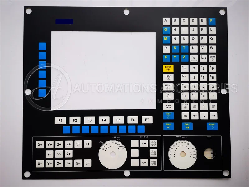 새로운 Cnc8055i plus-m-col-upcn55ip-gp-cup-ais-b-7-abejsvxz 키 필름 스위치, PMC-1000 조작 패널의 새로운 기능