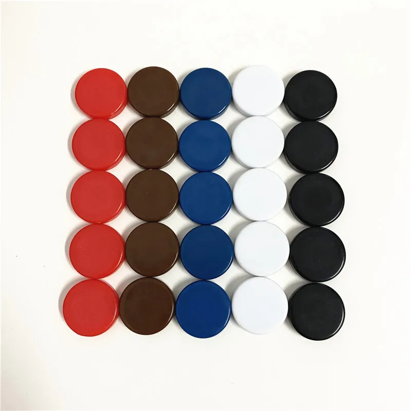 15Pcs/set 20mm New Backgammon Blank Glossy Chips Coins Pawn Chess Pieces Accessories