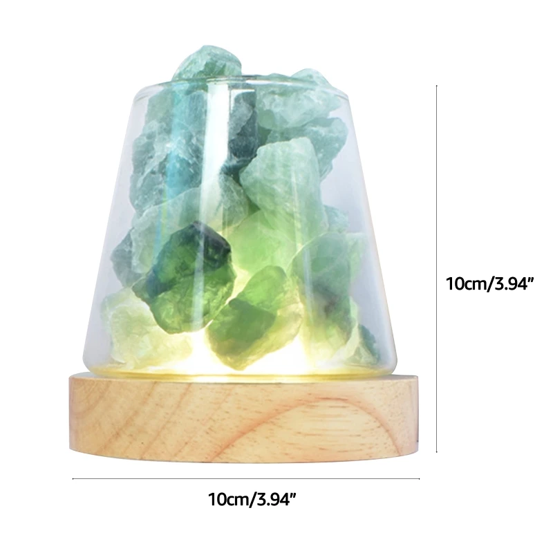 2022ใหม่คริสตัลธรรมชาติโคมไฟ Aroma Diffuser Mist สำหรับสำนักงาน Home Decor