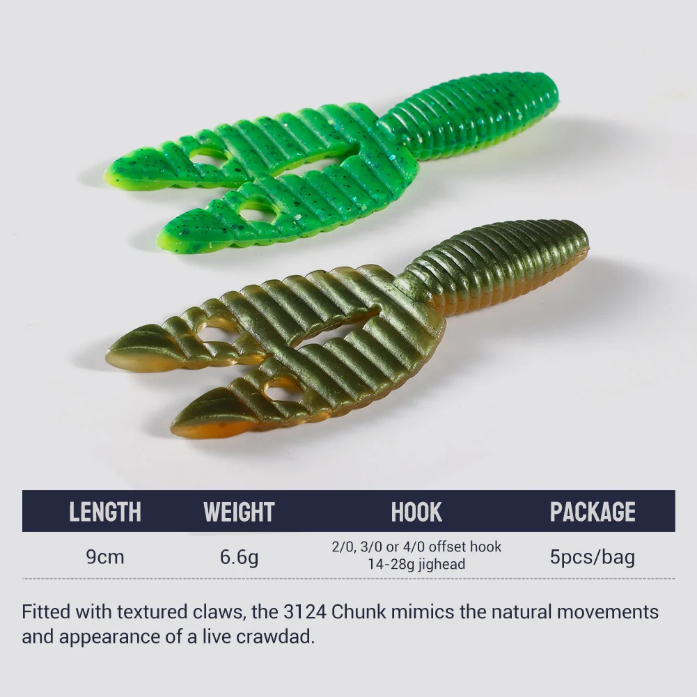 Chunk Jig Trailer NOEBY 90mm para lubina - imagen 4