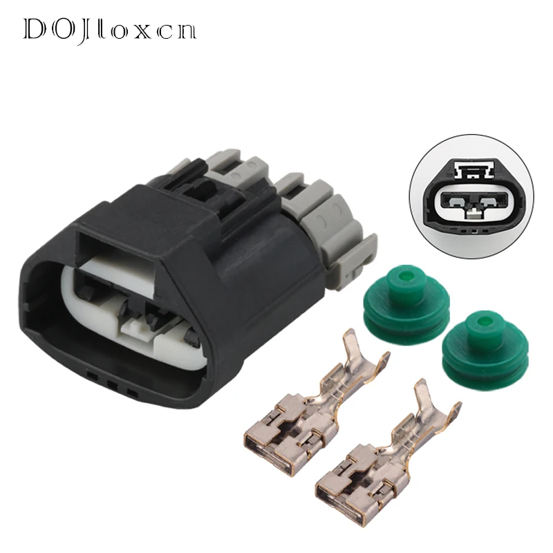 1/5/10/20/50 Sets 2 Pin 7283-3214-30 Power Steering Pump Plug Automotive Female Connector Electrical Fan Socket For Ford Focus