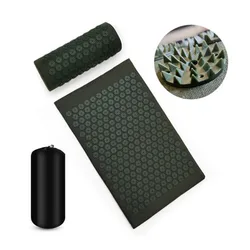 Massager Yoga Mat Cushion acupressure Massage Mat Sets Spike Fitness yoga Pilates Relieve Stress Back Pain Applicator kuznetsov