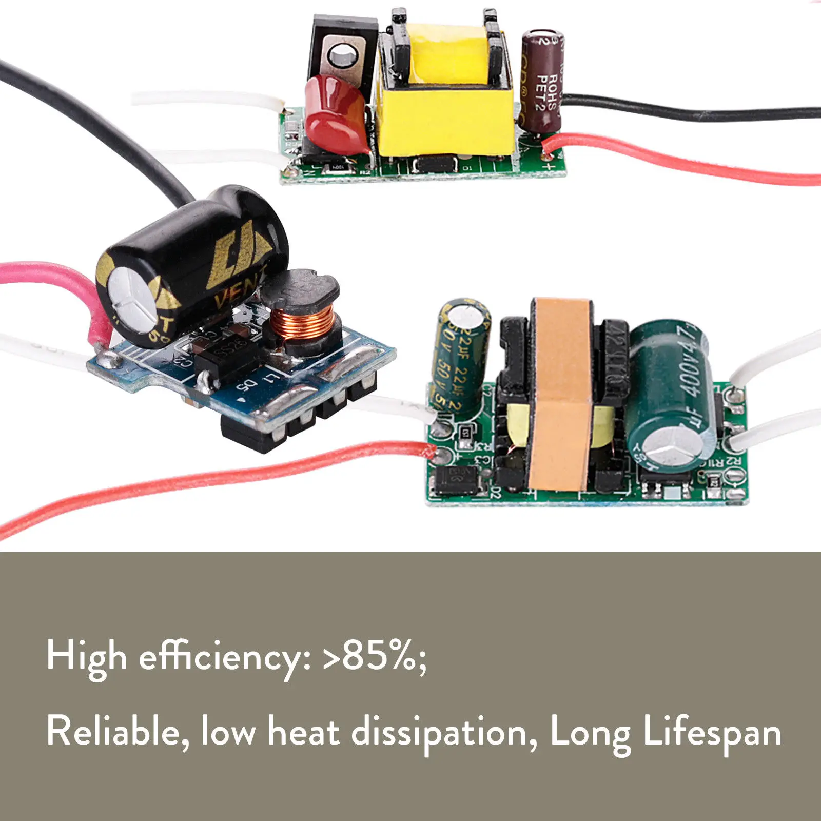 AC 85-265V 12V 110V 220V LED Driver Input 3W - 7W Power Supply Built-in Constant Current 300mA Dimmable Light Lamp Transformers