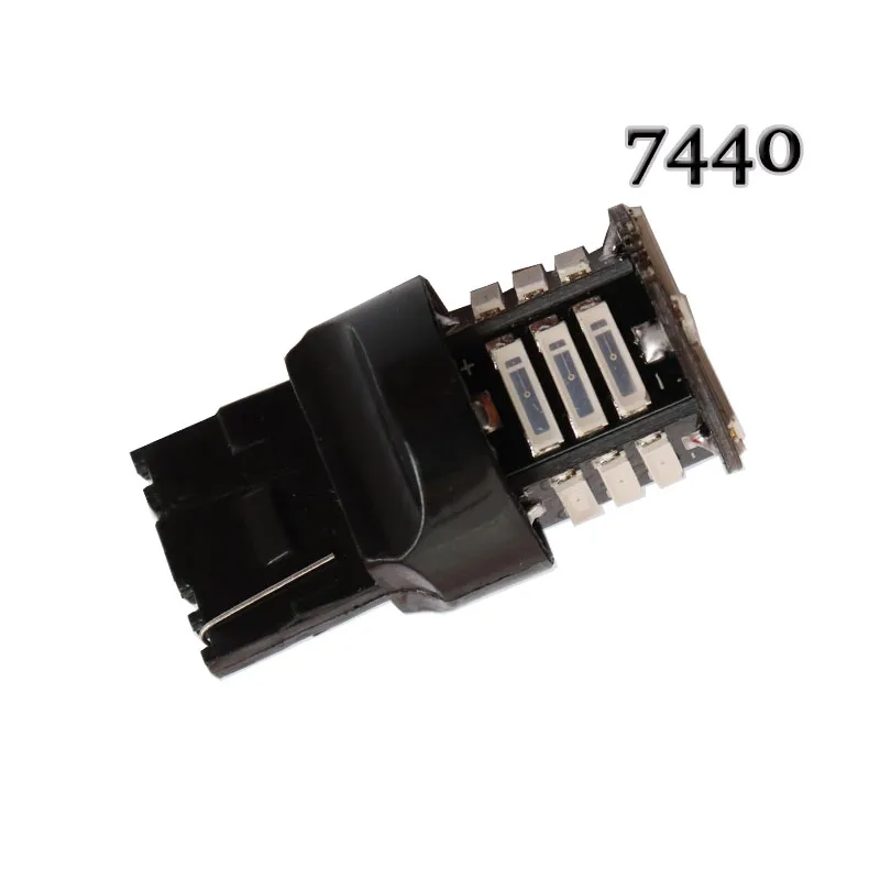 100pcs 12 smd 3030 led 7440 W21/5WT20 7443 Car Auto DRL Daytime Running Light Turn signal Brake light Red Yellow White 12V