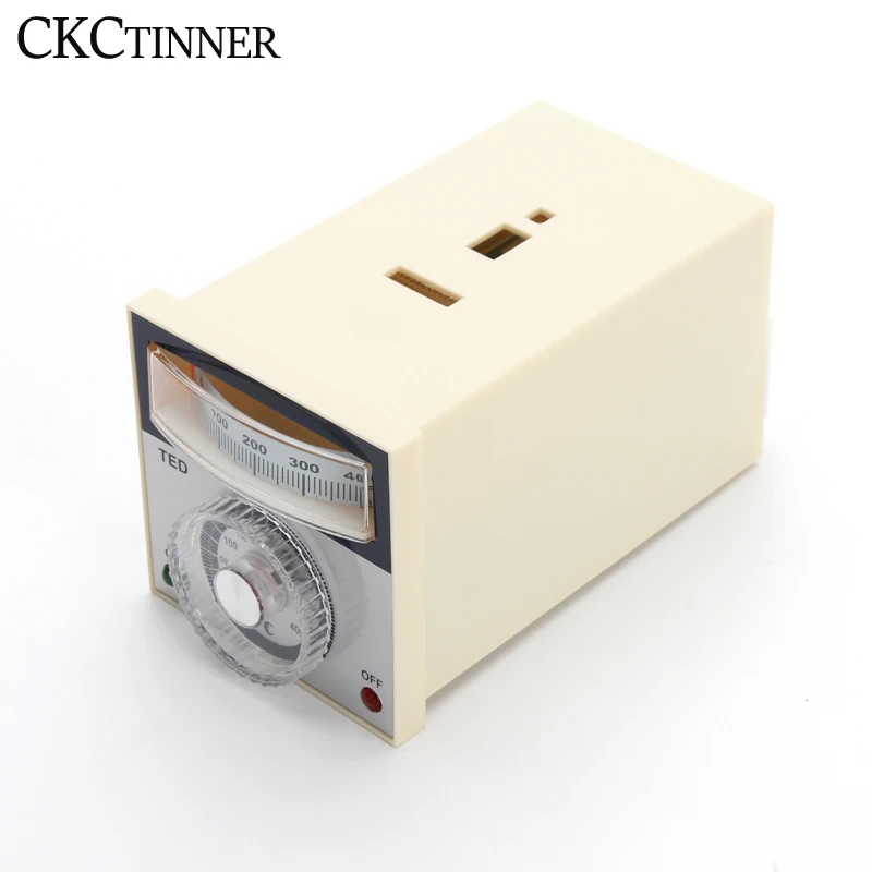 Pointer Temperature Controller K Type E Type Digital Thermostat TED-2001/TEL72-9001X 400 Celsius 220VAC 72*72mm