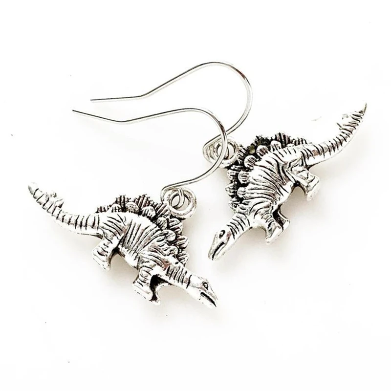 Stegosaurus Earrings Dinosaur Jewelry Science Earrings Cute Fun Dinosaur Earrings