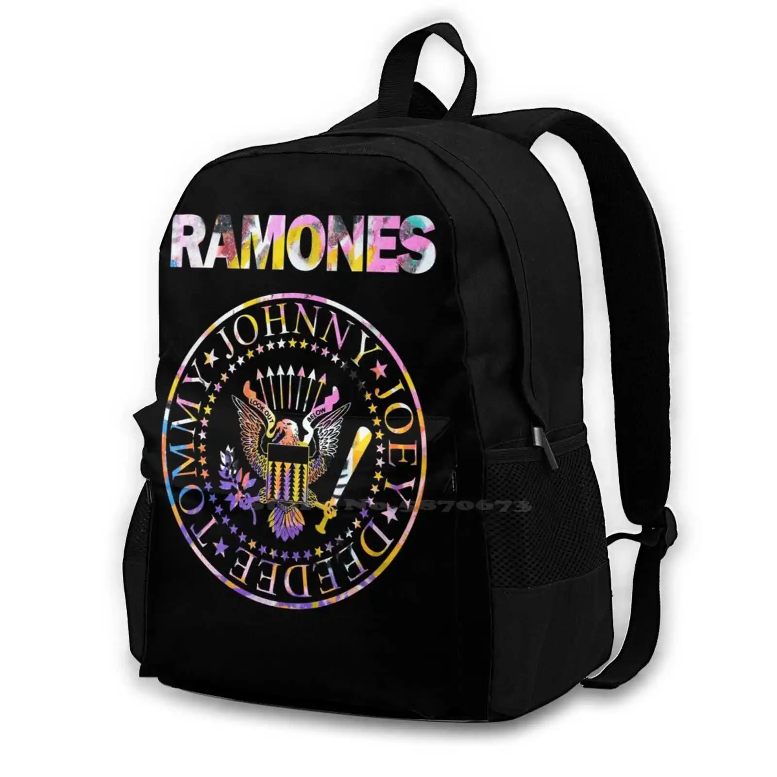 Vintage Pop Grunge Rock Bolsas, Mochilas legais, Famosa banda Punk, Moda Música Referência