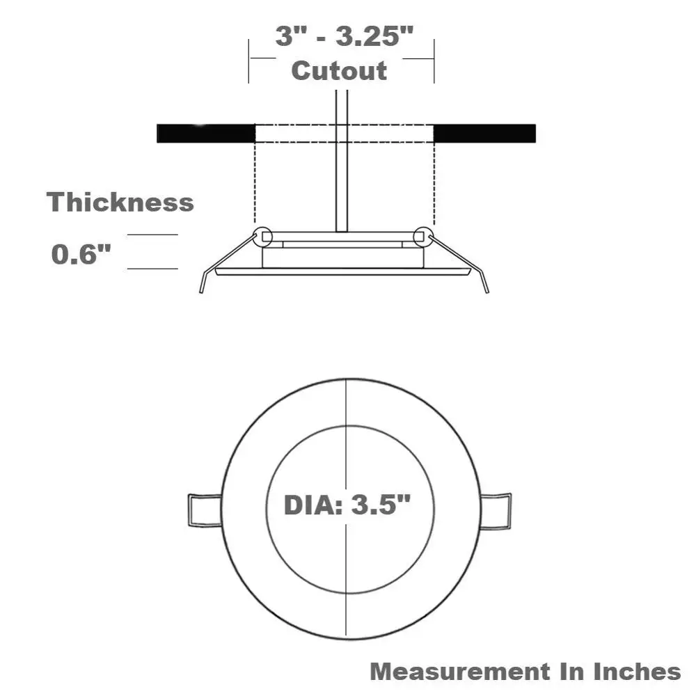 Imagem -06 - Tokili Escurecimento rv Barcos Led Luz de Teto 12v 3.5 5w Recesso Ultra Fino Painel Lâmpada Montagem Embutida Puck Downlight Alumínio Completo