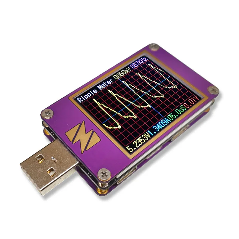 ZY1280M oscilloscope ripple measurement fast charge protocol PD3 packet capture voltage and current capacity tester