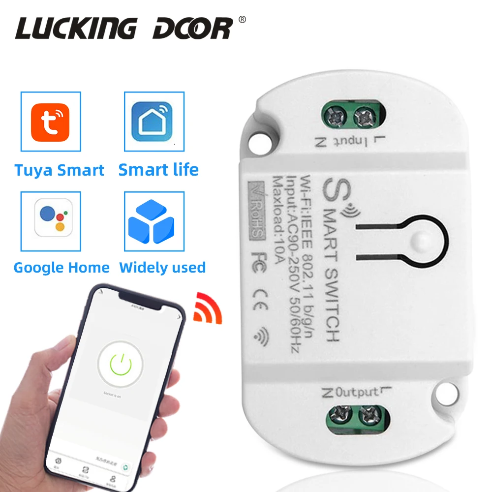 Tuya Smart Mobile Phone Wireless Timing Voice Controller Wireless Smart Home Automation Remote Control Switches