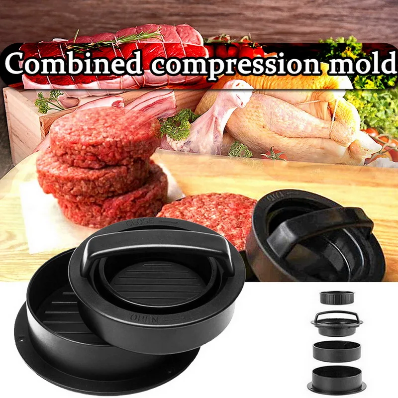 

Hamburger Maker Hamburger Press Round Shape Non-Stick Chef Cutlets Hamburger Meat Beef Grill Burger Press Patty Maker Mold