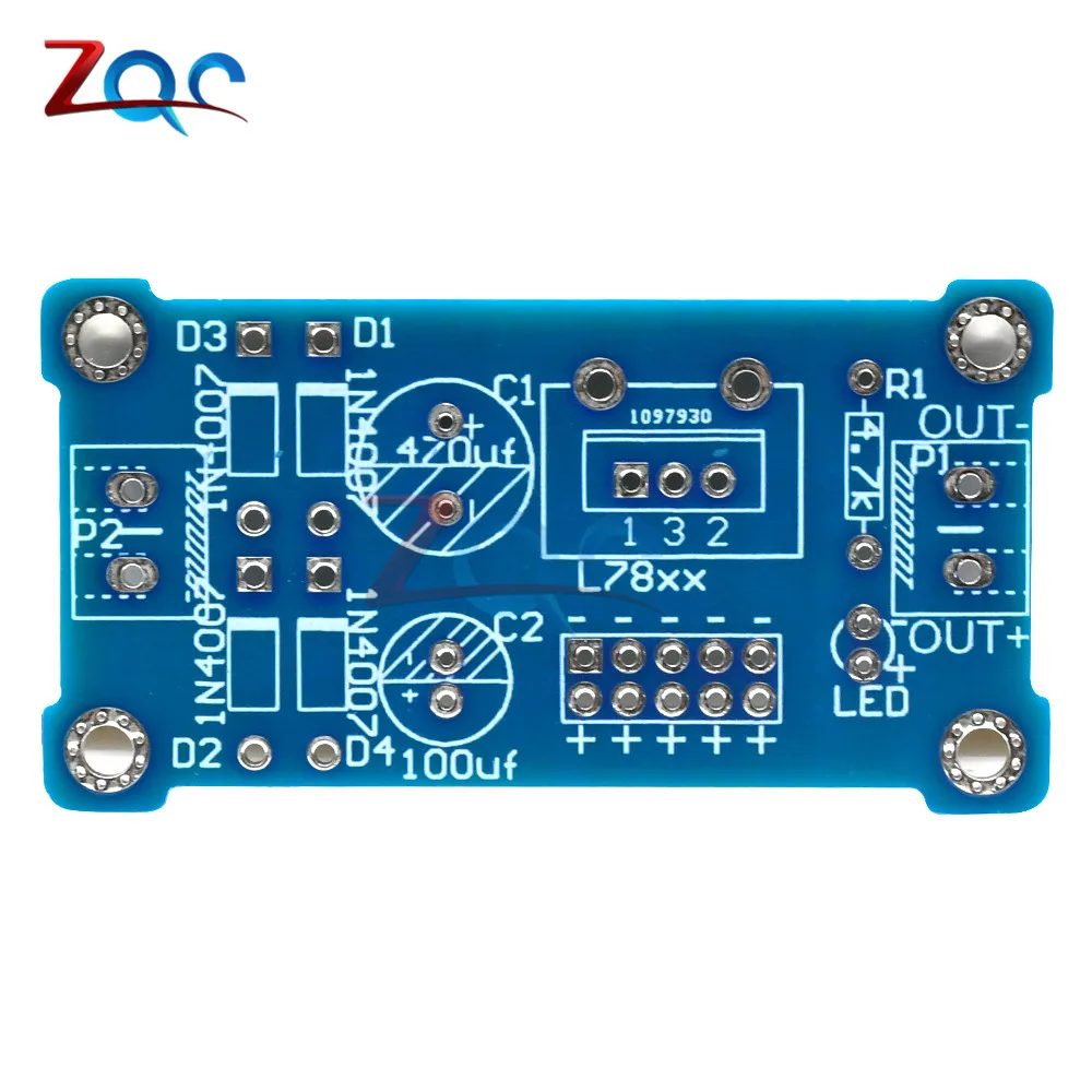 5PCS LM7805 LM7812 L78XX Series Converter Adapter PCB Fixed Voltage Regulator Prototype PCB Board