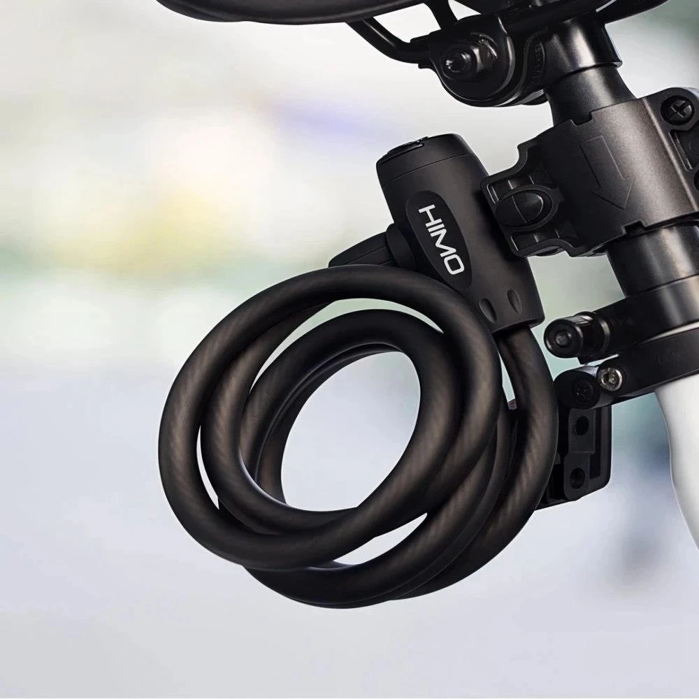 HIMO LI50 Xe Đạp E-Xe Đạp Thép Không Gỉ Khóa Chống Trộm Dài 150Cm Thép Cáp Mềm Kèm 2 Chìa Khóa dành Cho XIAOMI HIM0 Z16/ C20/ Z20/ H1/ T1