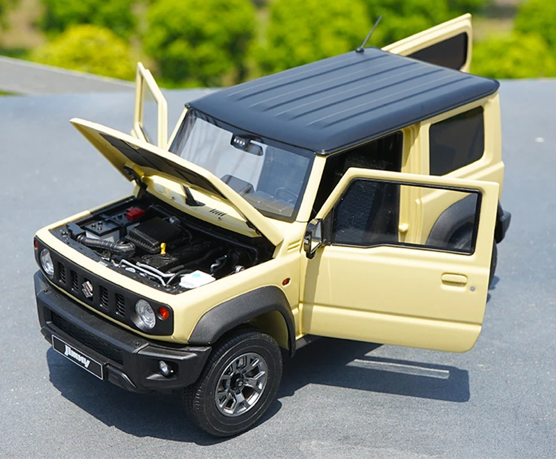 Scala 1:18 LCD Suzuki Jimny fuoristrada modello di simulazione in lega pressofuso in metallo auto giocattolo collezione souvenir bambini regali per