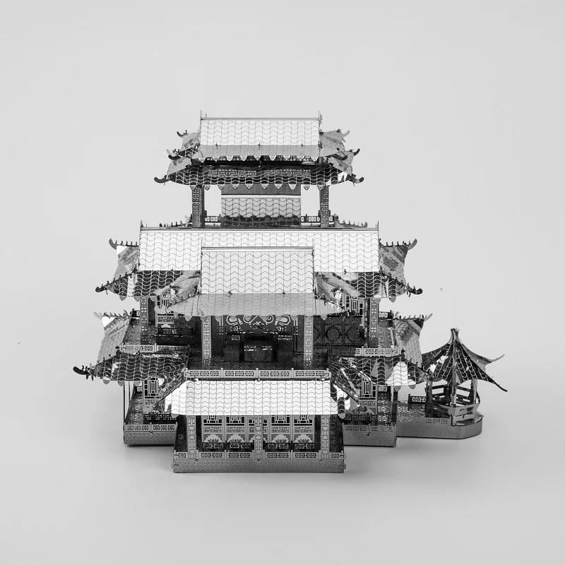 MMZ MODEL 3D Metal Puzzle Pavilion Assembly Metal Model kit DIY 3D Laser Cut Model puzzle Toys Gift for Adult