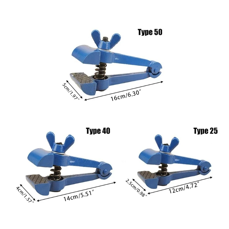 Imagem -06 - Mini Mão Vise Azul Multi-purpose Pequeno Alicate tipo 25 40 50 Resistente Mandíbula Vice Ferragens Ajustável Ferramenta Suprimentos