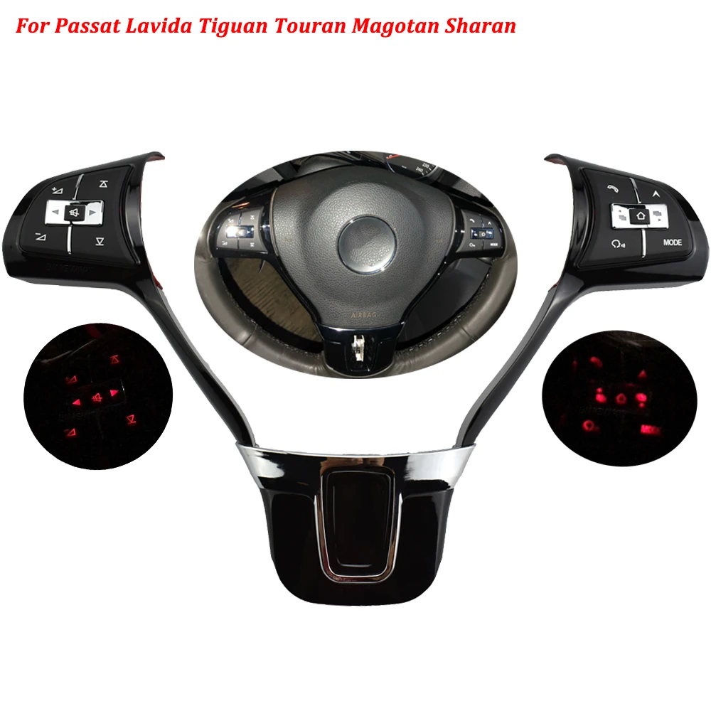 

Multifunction Volume Audio Switch Button Steering Wheel Control Button Switch For Passat Lavida Tiguan Touran Magotan Sharan