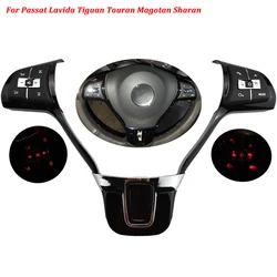 Multifunction Volume Audio Switch Button Steering Wheel Control Button Switch For VW Passat Lavida Sharan 2011-2014