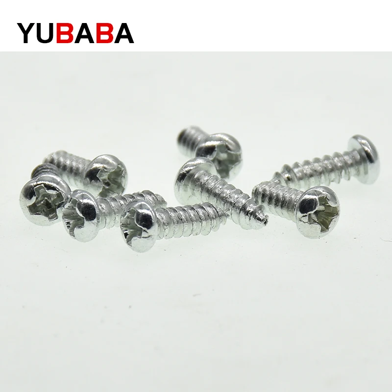 Cross Recessed Round Head Tapping Screw M1M1.2 M1.4 M1.7 M2 M2.3 M2.6 M3 M3.5 M4  Carbon Steel Mini Micro Small Phillips screws