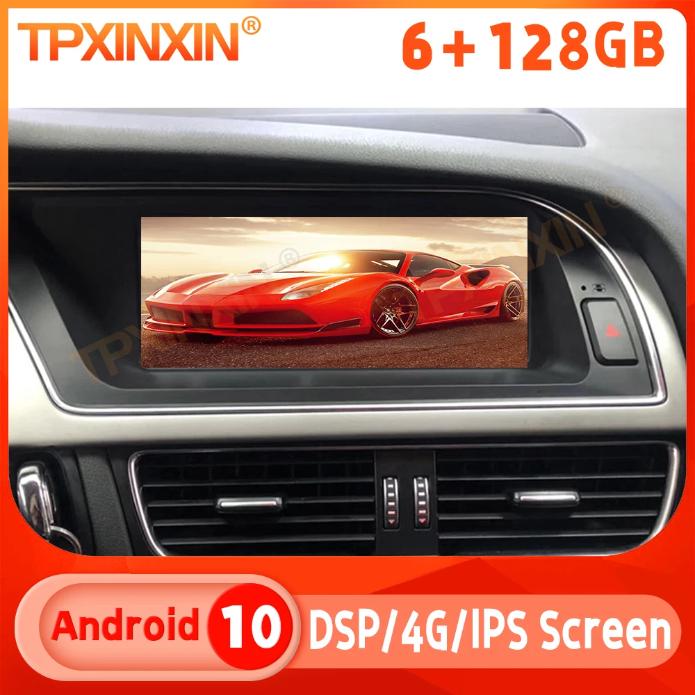 Android 13.0 128GB Car Radio For Audi A4L 2013-2016 Multimedia Player GPS Navigation Auto Stereo Tape Recoder Head Unit Carplay