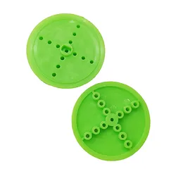 42-2A Green Belt Pulley OD42mm Plastic Wheel Toy Accessories Technology Production Model Material