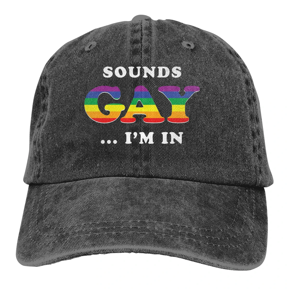 

Sounds Gay I'm In The Baseball Cap Peaked capt Sport Unisex Outdoor Custom LGBT transgender Hats