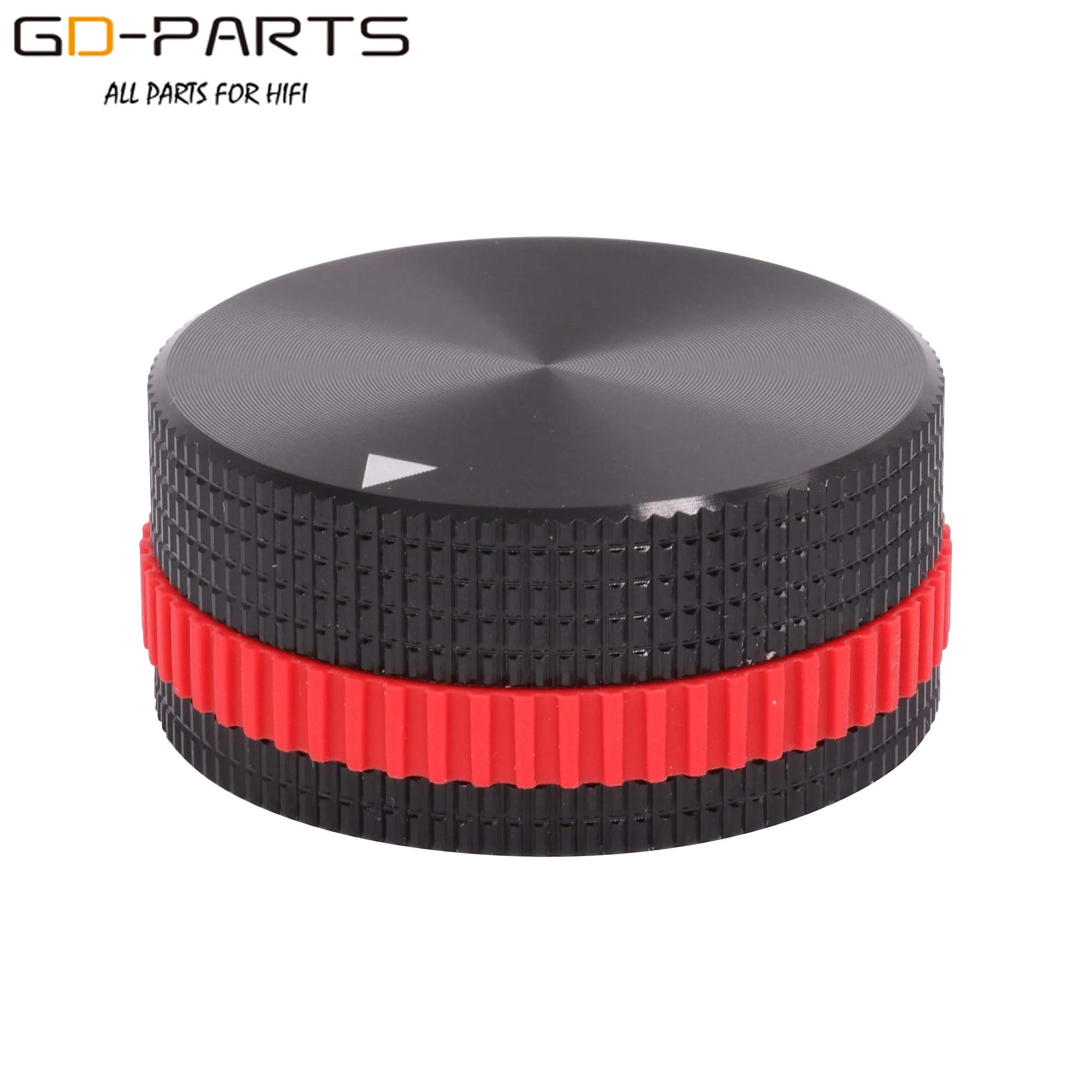 40x18mm Solide Voll Aluminium Volumen Potentiometer Set Knob Cap Mit Bunte Gummi Ring Für Hifi Audio AMP plattenspieler CD DVD DAC