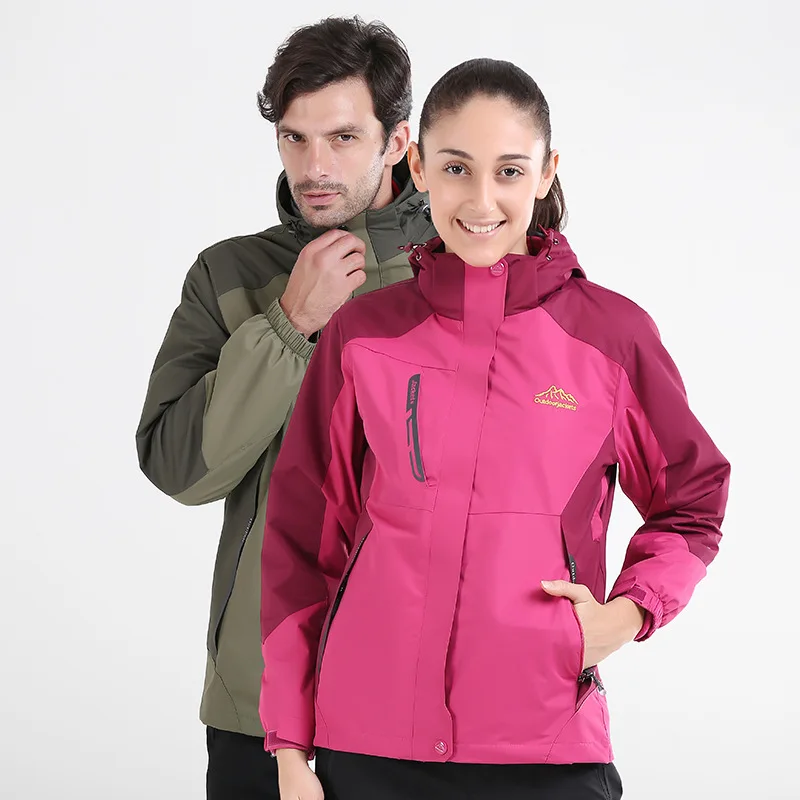 

Couple casual school uniform spring and autumn warm long sleeve waterproof and windproof outdoor sports suit