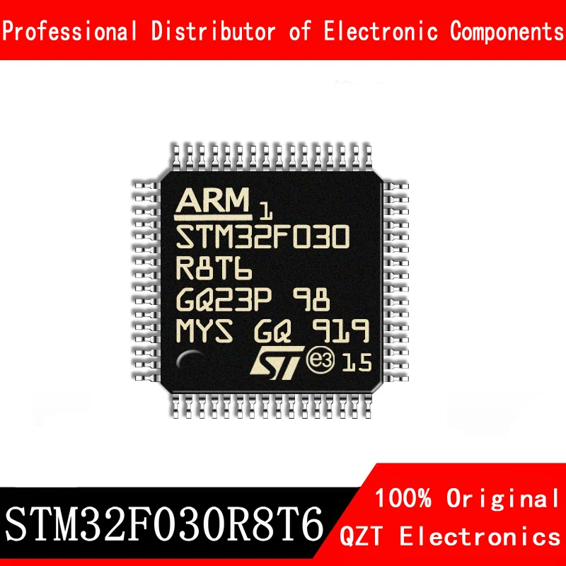 5ชิ้น/ล็อตใหม่ STM32F030R8T6 STM32F030 LQFP64ไมโครคอนโทรลเลอร์ MCU ในสต็อก