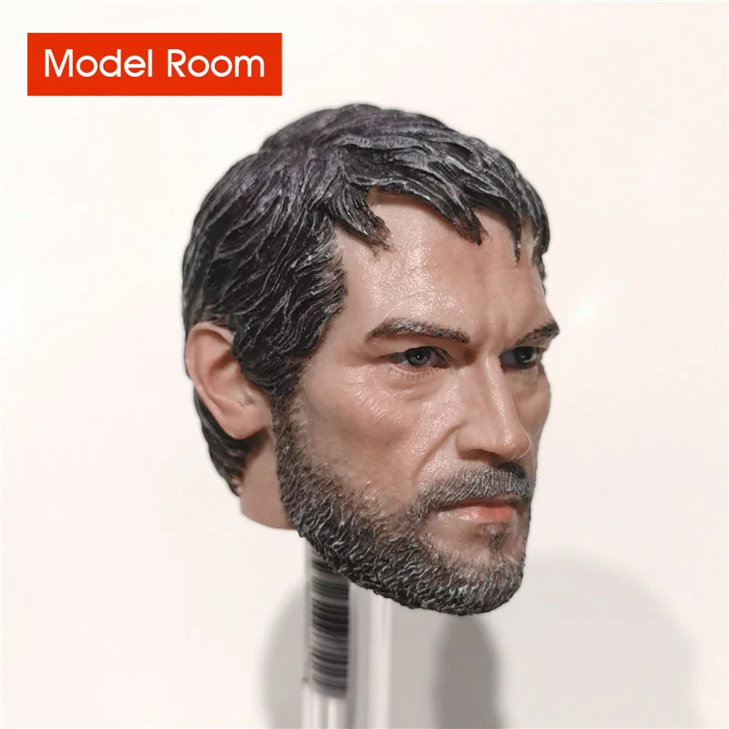 1/6 The Last Survivor Joel Head Sculpt Male Soldier Head Carving Model Fit 12'' Action Figure Body In Stock