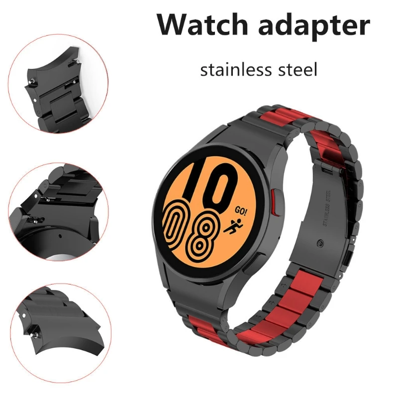 Connettore in metallo per Samsung Galaxy Watch 4 Classic 46mm 42mm/ 5 Pro Watch4 40mm 44mm accessori per adattatori per orologi in acciaio inossidabile