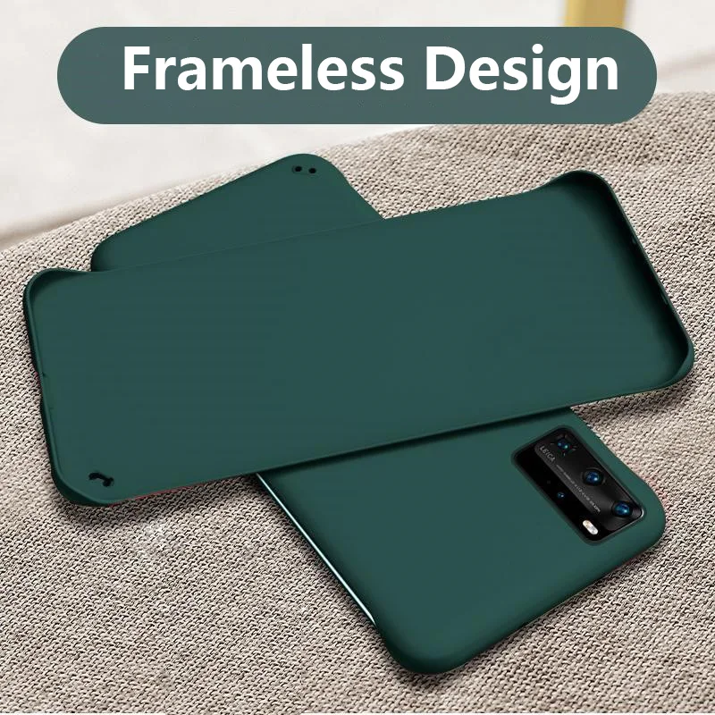 Slim PC Hard Frameless Phone Case For Huawei P30 Lite P40 P20 Pro Mate 20 30 40 Pro Ultra Thin Matte Cover For Honor 20 Pro Case