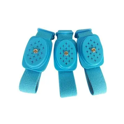 

Factory direct sales light blue quality pu wireless anti-static wristbands esd cordless wristbands