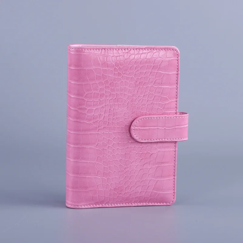 A5/A6 PU Bitterkoekje Krokodil Patroon Losbladige Alleen Cover Binder Zuivelreizigers Lederen Notitieboekje