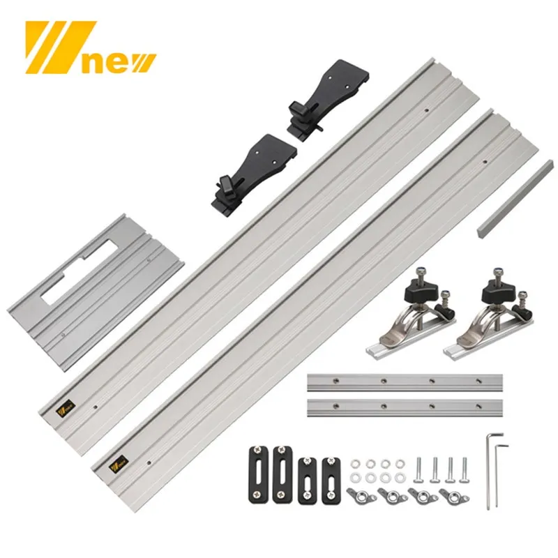 Aluminum Alloy Guide Rail Track Saw Guide Rails and Guide-Rail-Connector Tracksaw Rail-Clamp Precision Edge Guides