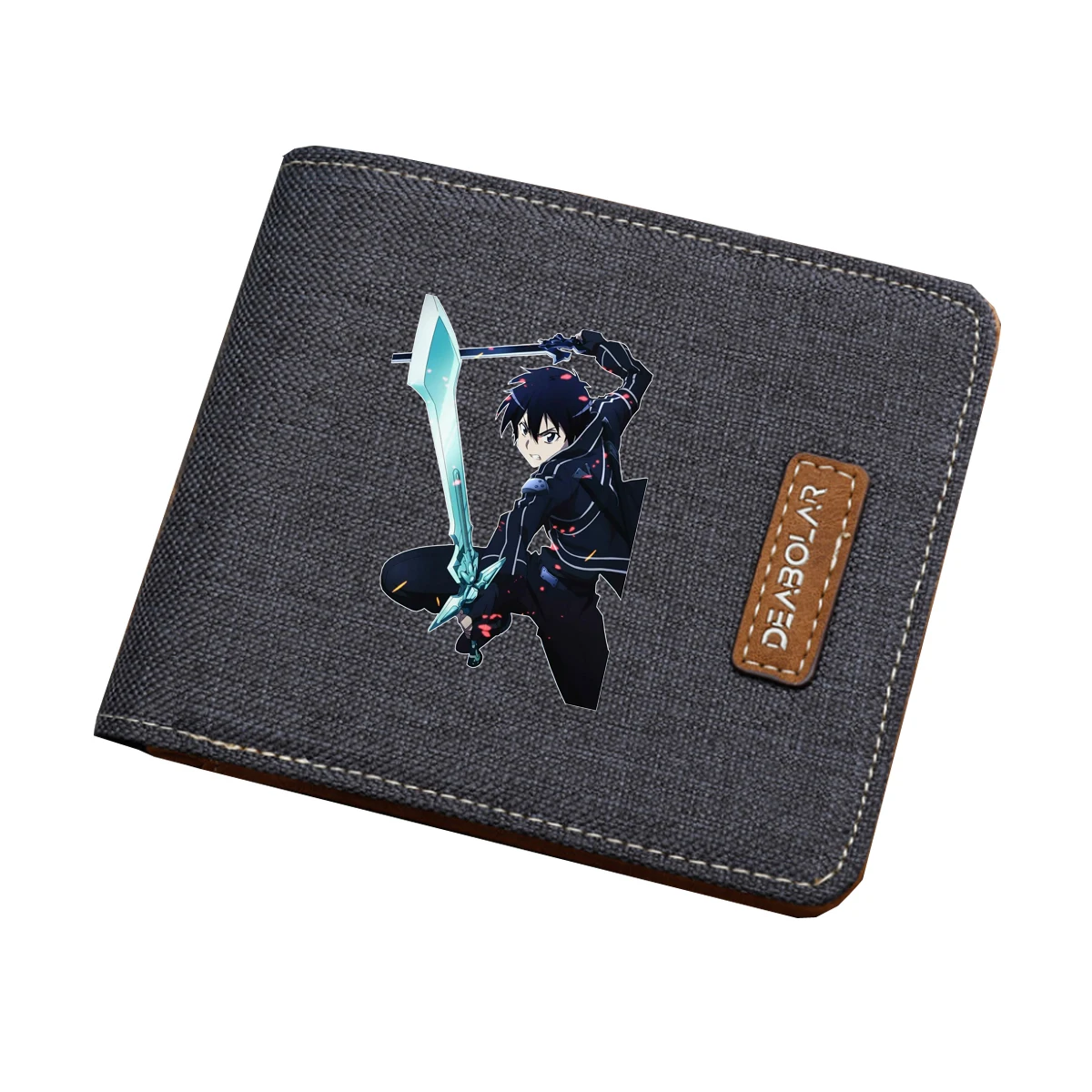 

Anime Sword Art Online cosplay wallet student coin Card purse Men women short printing Carteira wallet teenagers purse