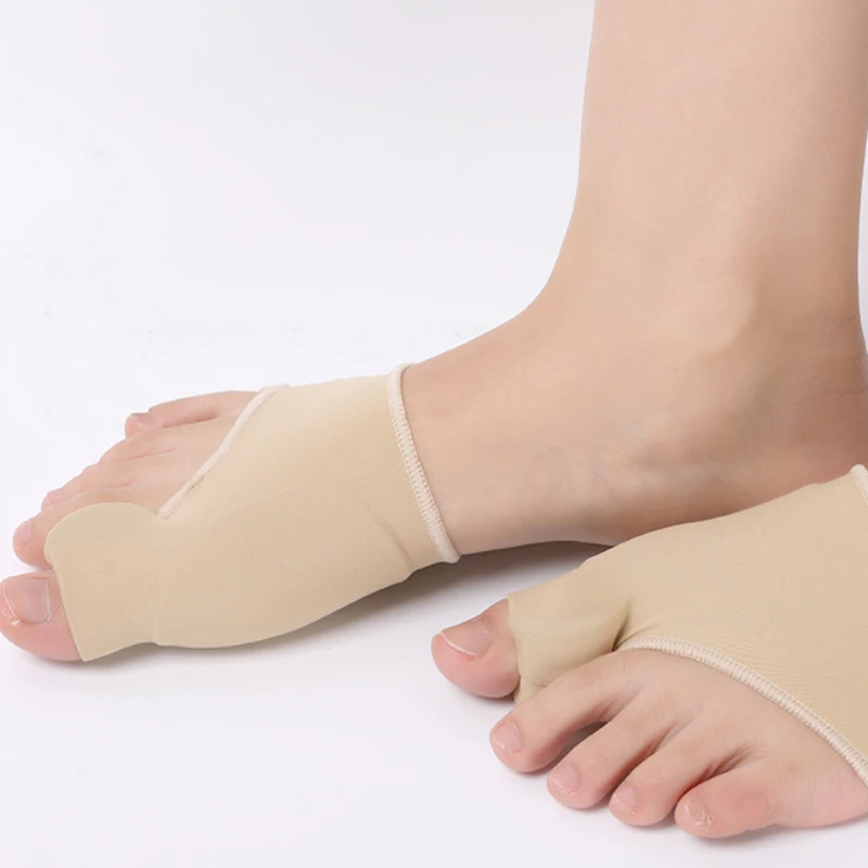 1pair Toes Corrector Big Toe Separator Protector Bunion Sleeve Straighteners Bunion Corrector Regulator Sock Feet Care Tool