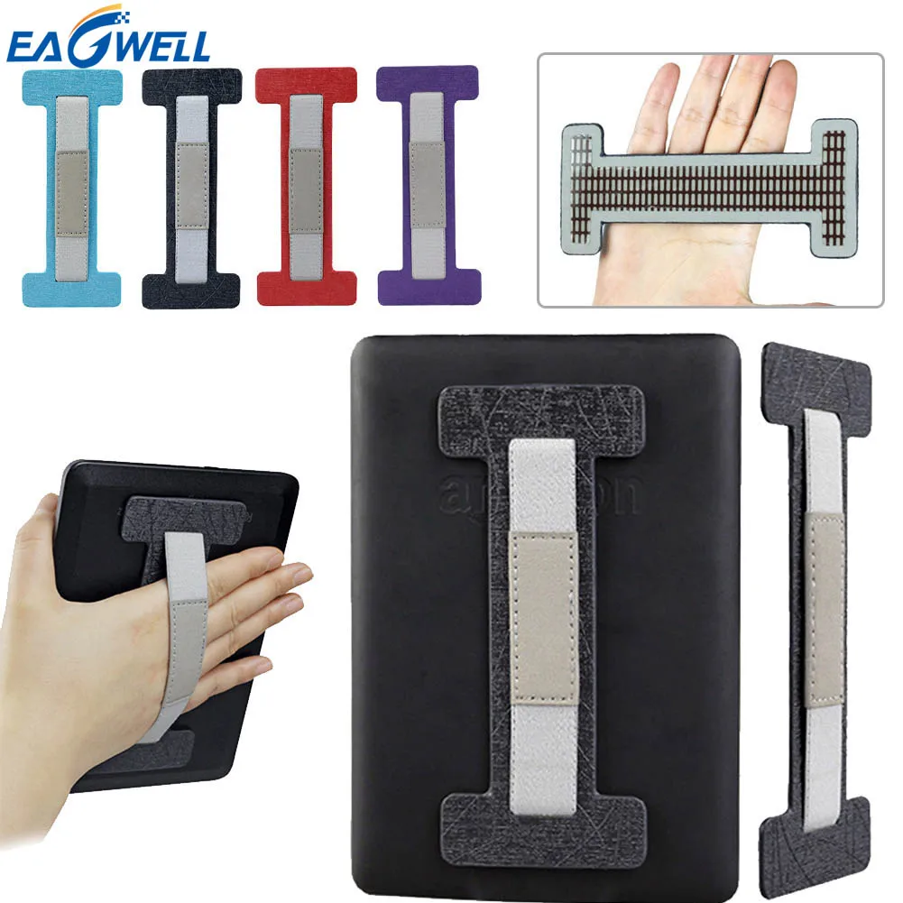 Eagwell Universal Hand Grip Strap Holder For Tablet From 6-10.5 inch Artificial Leather + Nylon Strong  Holder