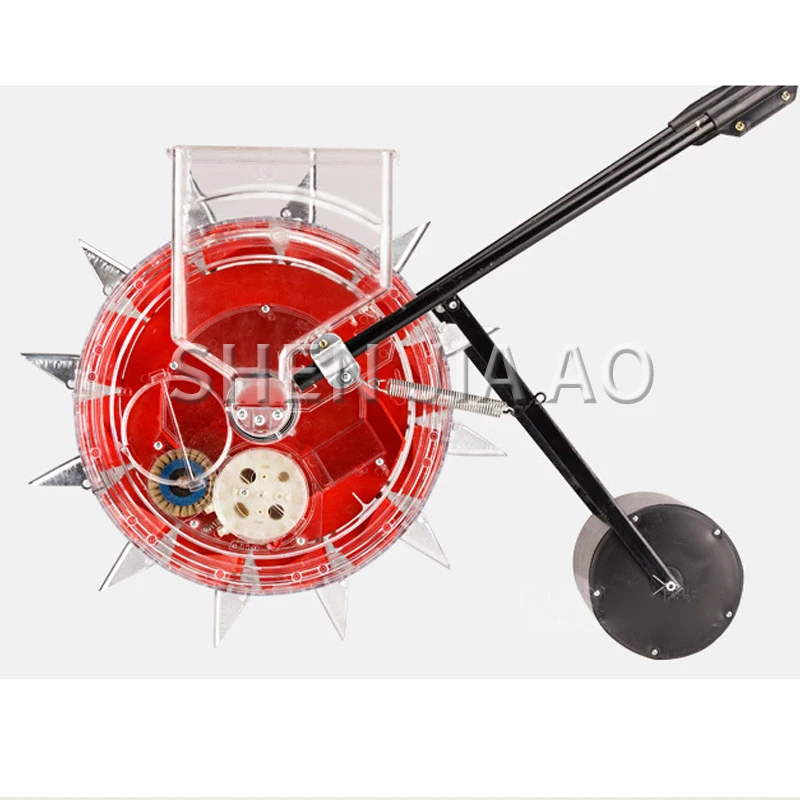 1PC Semeatrice Manuale Macchina Spinta A Mano Soia Arachidi Mais Seme Macchina Mano Spinta Rullo Punto Carosello Seme di Precisione Strumento